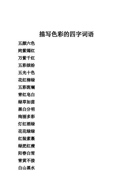 绿意盎然四字词盘点